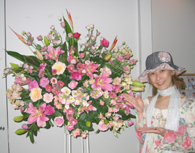 ロビーのお花♪